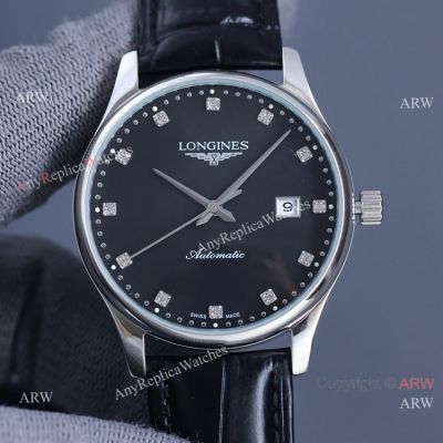 Best Quality Copy Longines Master Black Automatic Watch